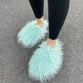 Fluffy Faux Fur Slides