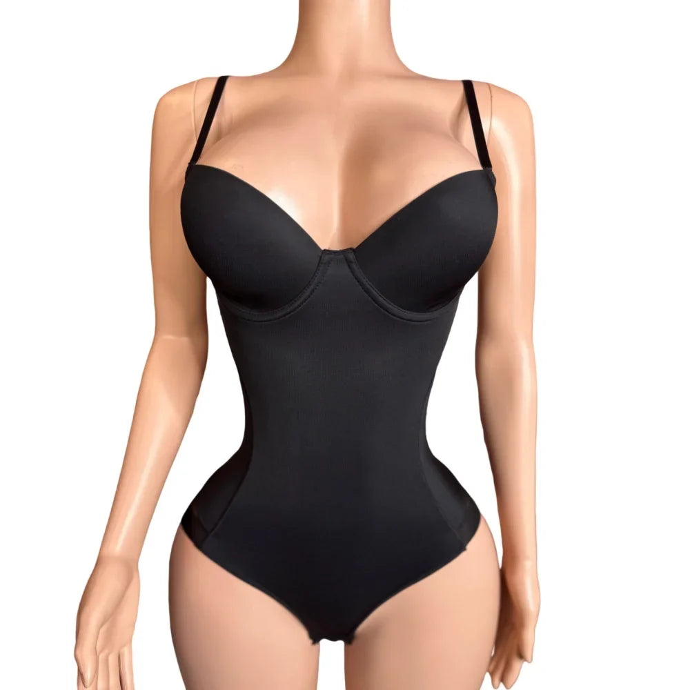 V-Neck Bodycon Bodysuit