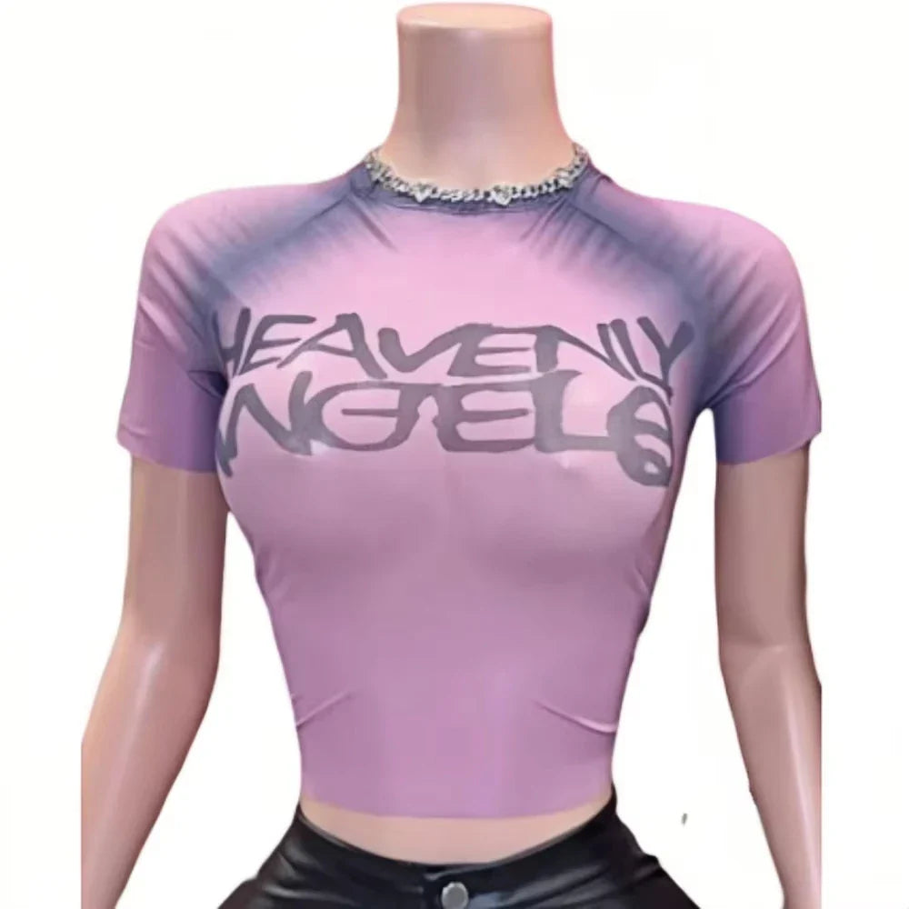 Heavenly Angel Mesh See Though Two-Piece Sets